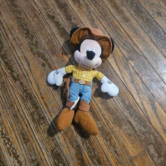 DISNEY PARKS Mickey x Woody Toy Story Plush 11" - Picture 2 of 6